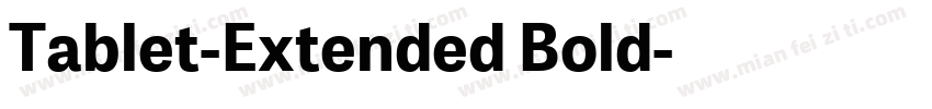 Tablet-Extended Bold字体转换